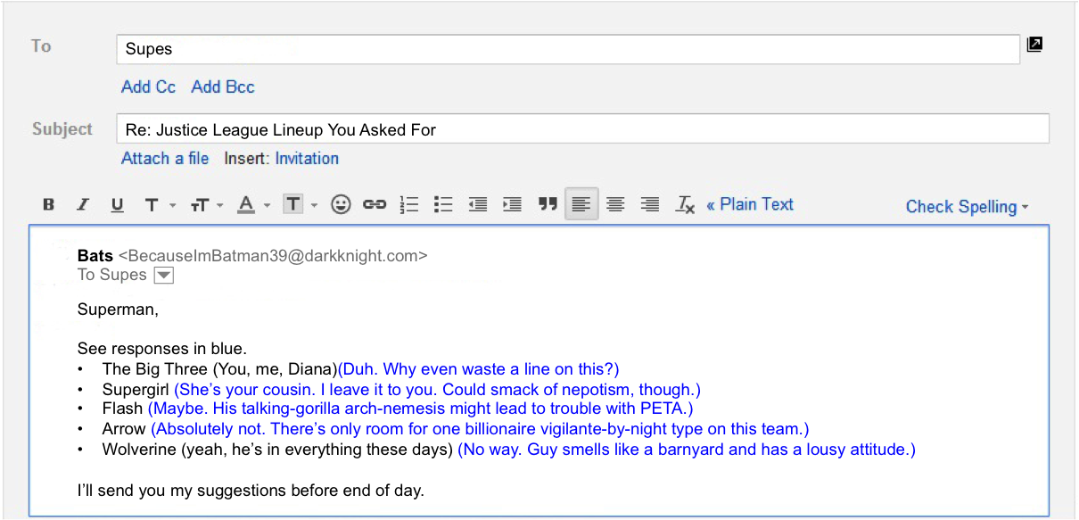 consigli email aziendale - esempio chiarezza risposta
