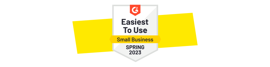 G2, Easiest to Use in de categorie Small Business, lente 2023