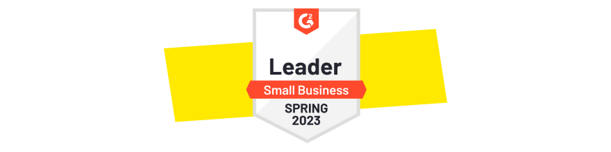 G2, Leader in de categorie Small Business, lente 2023